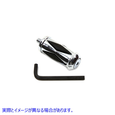 21-0260 シフターフットペグ クロームダイヤモンドシェイプ Shifter Footpeg Chrome Diamond Shape 取寄せ Vツイン (検索用／