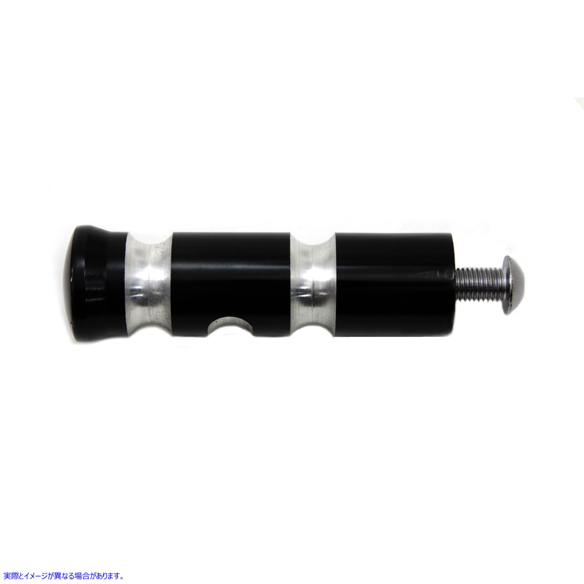 21-0339 ブラック輪郭溝付きシフターペグ Black Contour Grooved Shifter Peg 取寄せ Vツイン (検索用／