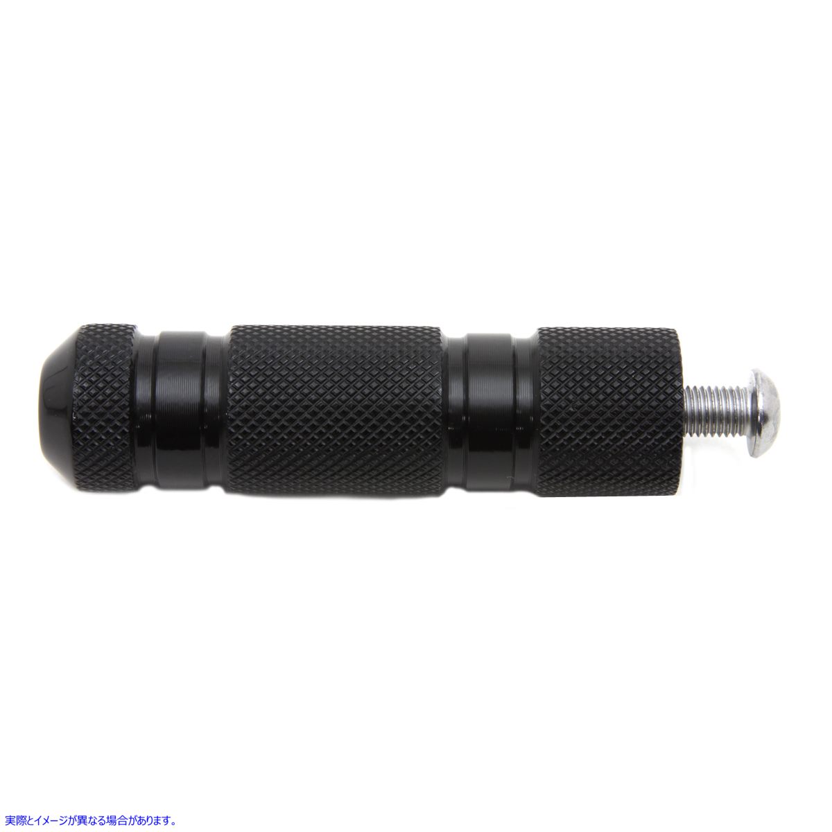 21-0341 黒ローレット 4 溝付きシフター ペグ Black Knurled Four Grooved Shifter Peg 取寄せ Vツイン (検索用／