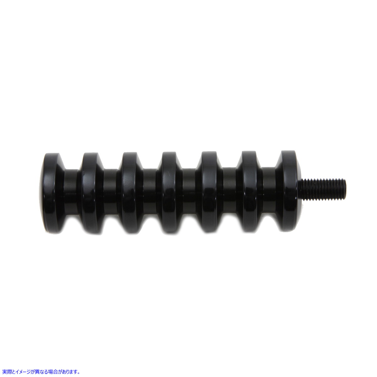 21-0353 ブラックの溝付きシフターペグ Black Grooved Shifter Peg 取寄せ Vツイン (検索用／