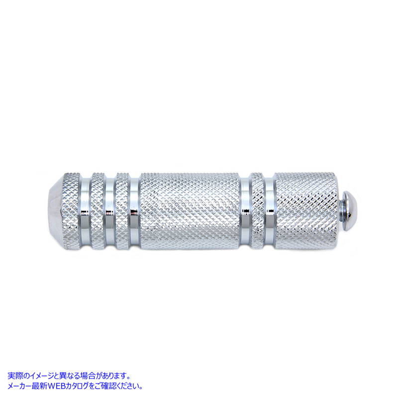 21-0357 クロムローレット 5 溝付きシフター ペグ Chrome Knurled Five Grooved Shifter Peg 取寄せ Vツイン (検索用／