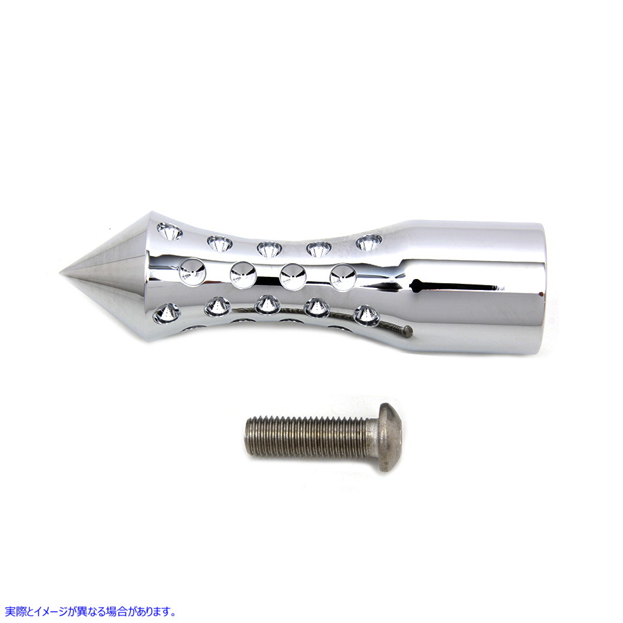 21-0358 クローム Agostinni シフター フットペグ スパイク スタイル Chrome Agostinni Shifter Footpeg Spike Style 取寄せ Vツ