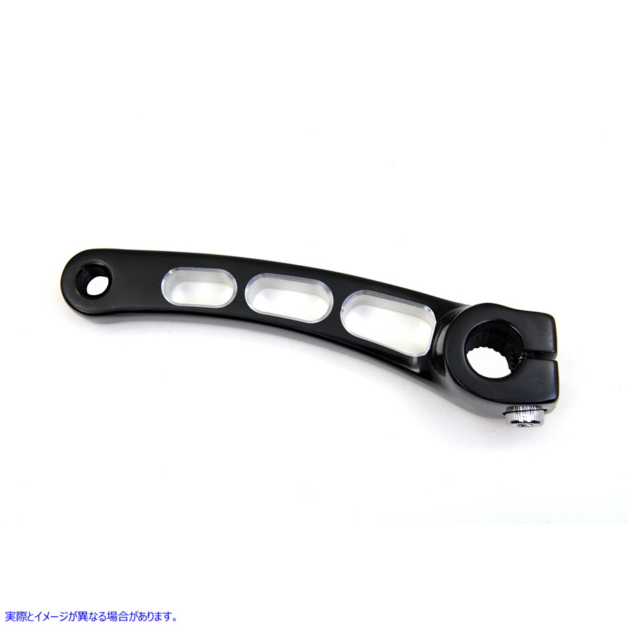 21-0590 ブラックビレットフットシフターレバー 取寄せ Vツイン Black Billet Foot Shifter Lever (検索用／