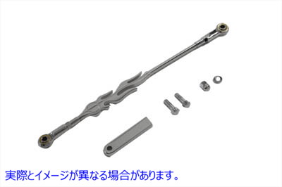 21-0687 クロームフレームスタイルシフターロッドキット Chrome Flame Style Shifter Rod Kit 取寄せ Vツイン (検索用／