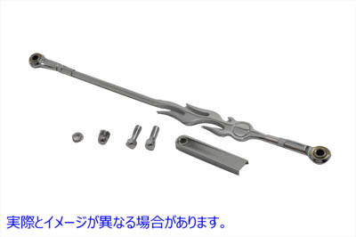 21-0688 クロームフレームスタイルシフターロッドキット Chrome Flame Style Shifter Rod Kit 取寄せ Vツイン (検索用／