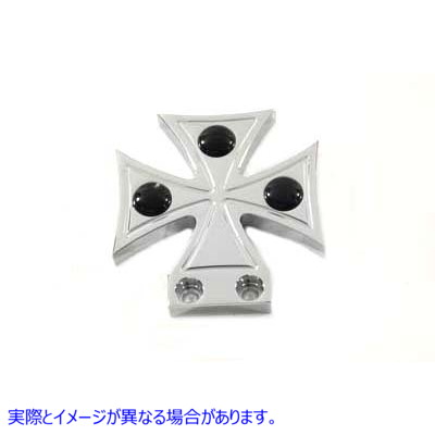 21-0699 ビレット ブレーキ ペダル パッド マルタ スタイル Billet Brake Pedal Pad Maltese Style 取寄せ Vツイン (検索用／