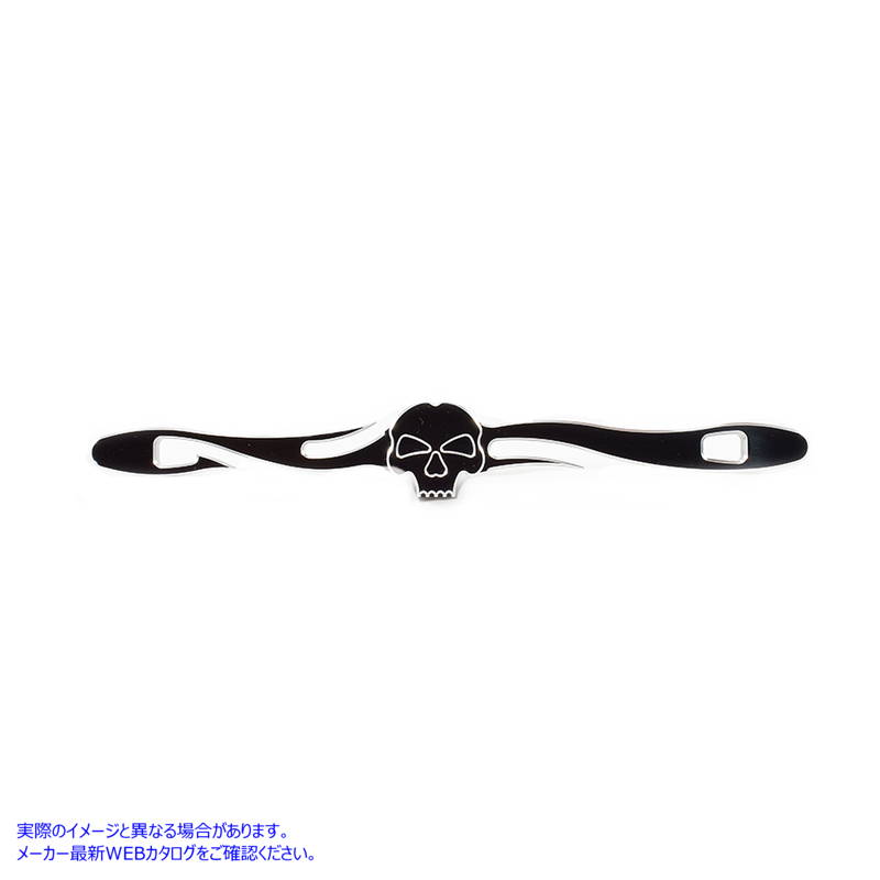 21-0818 ブラック シフター ロッド スカル スタイル Black Shifter Rod Skull Style 取寄せ Vツイン (検索用／