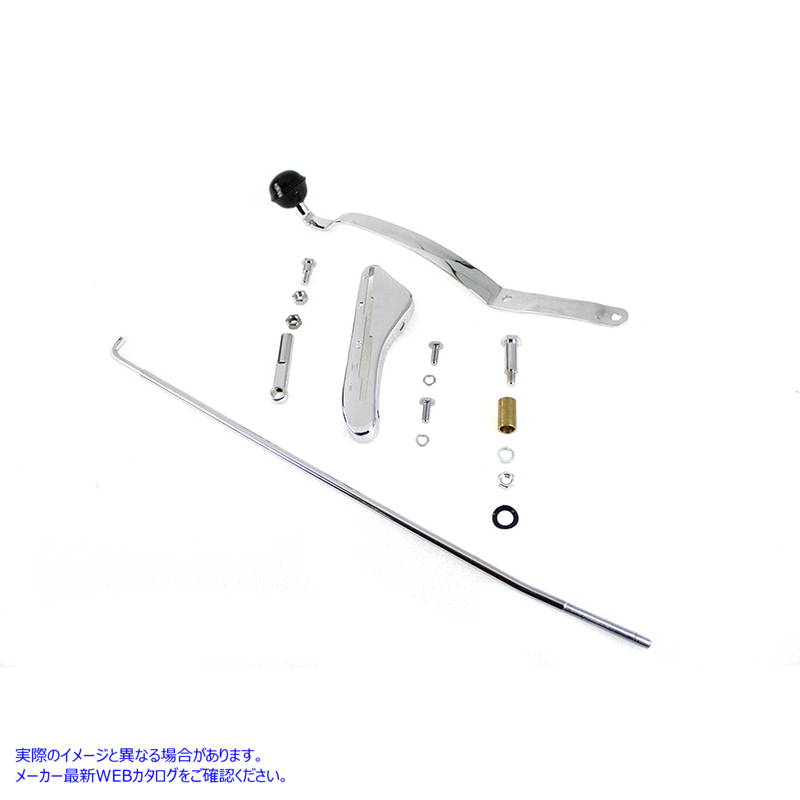 21-0907 左側タンクハンドシフターレバーキット 取寄せ Vツイン Left Side Tank Hand Shifter Lever Kit (検索用／