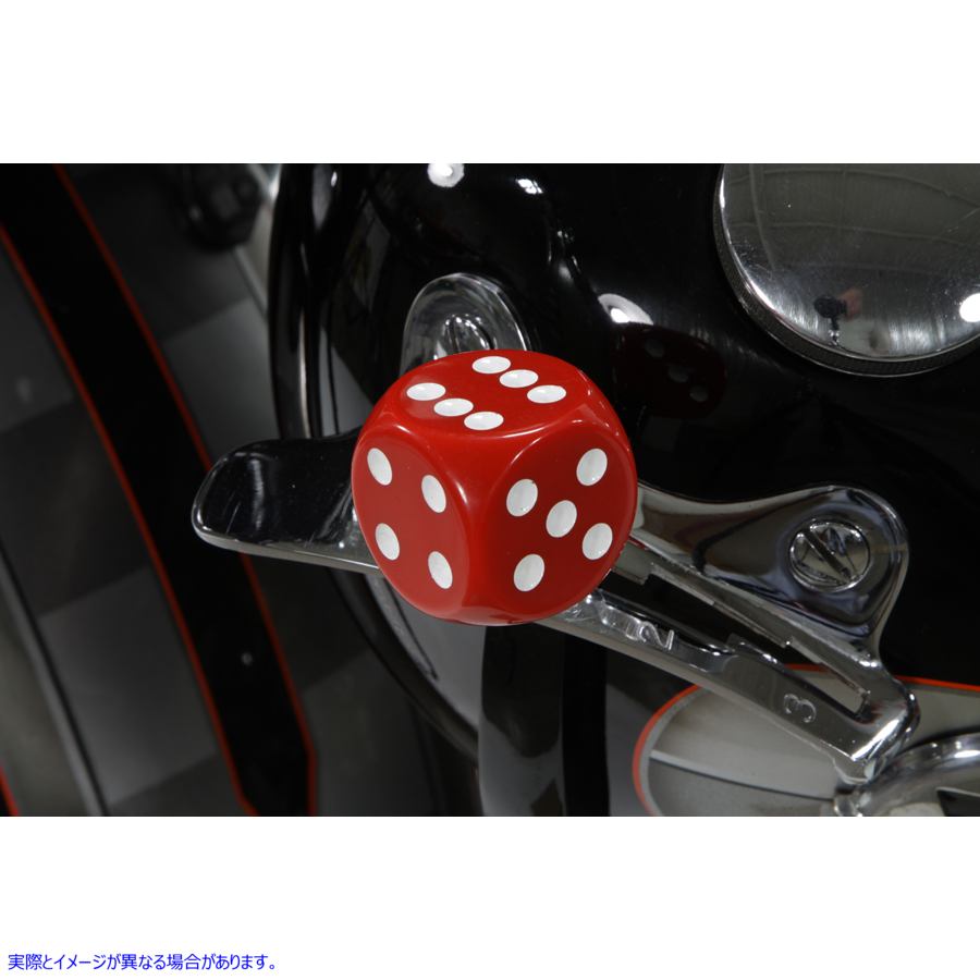 21-0937 レッドダイススタイルシフターノブ 取寄せ Vツイン Red Dice Style Shifter Knob (検索用／