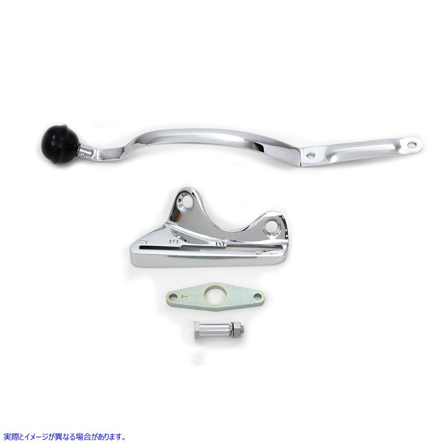 21-0995 クロームタンクハンドシフターキット 取寄せ Vツイン Chrome Tank Hand Shifter Kit (検索用／