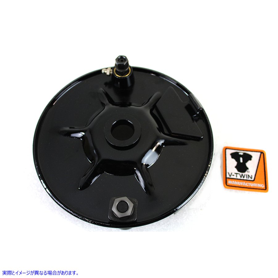 22-0041 リアメカニカルブレーキバッキングプレートキットブラック Rear Mechanical Brake Backing Plate Kit Black 取寄せ Vツ