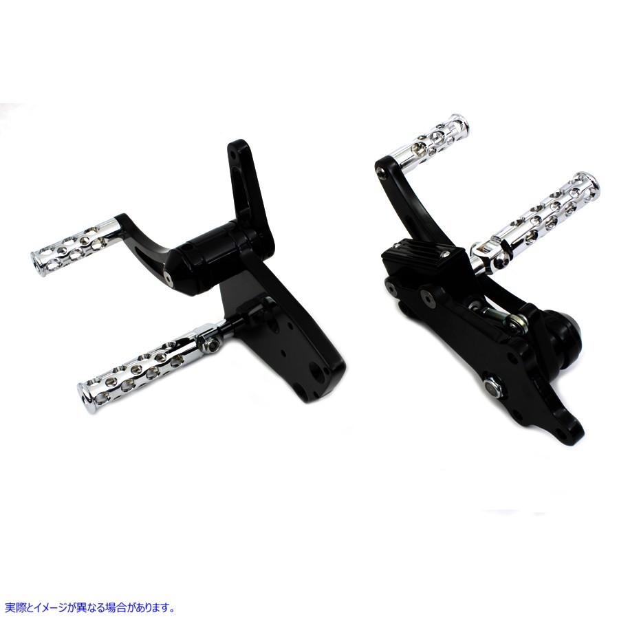 22-0118 Black Billet Extended Forward Control Set 取寄せ Vツイン (検索用／ V-Twin