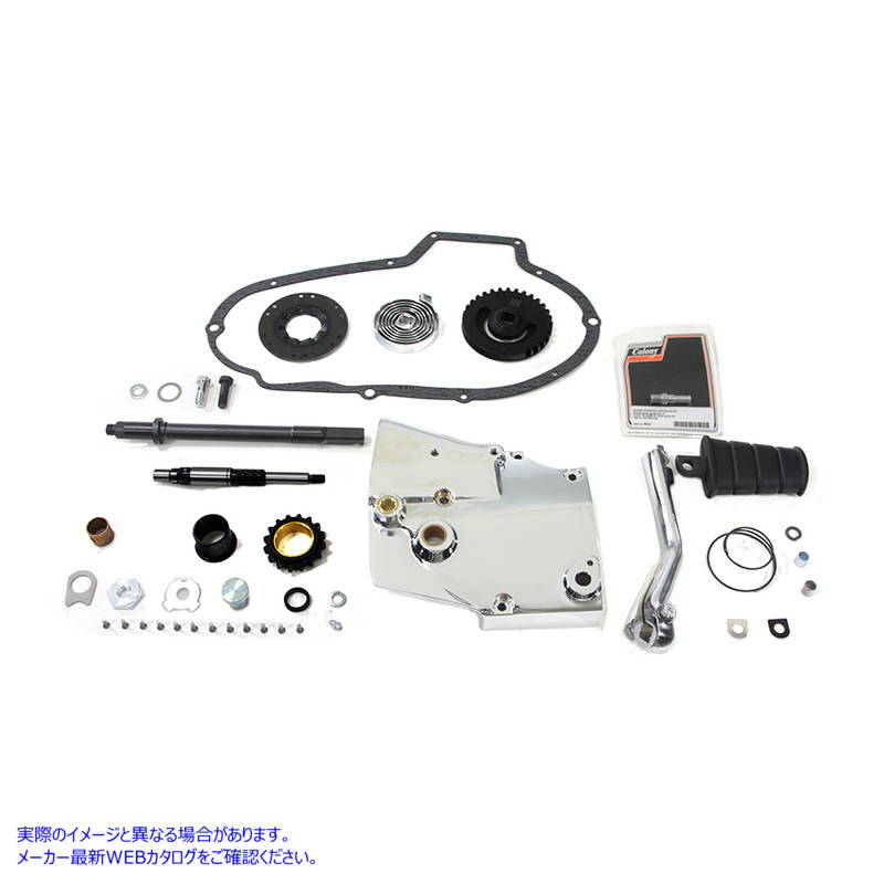 22-0207 キック＆エレクトリックキックスターター変換キット 取寄せ Vツイン Kick and Electric Kick Starter Conversion Kit (