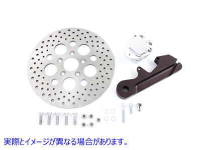 22-0351 GMA リア 2 ピストン キャリパーと 11-1/2 インチ ディスク キット 取寄せ Vツイン GMA Rear 2 Piston Caliper and 11-1