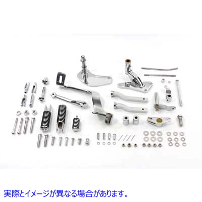 22-0396 Chrome フォワード コントロール キット 取寄せ Vツイン Chrome Forward Control Kit (検索用／