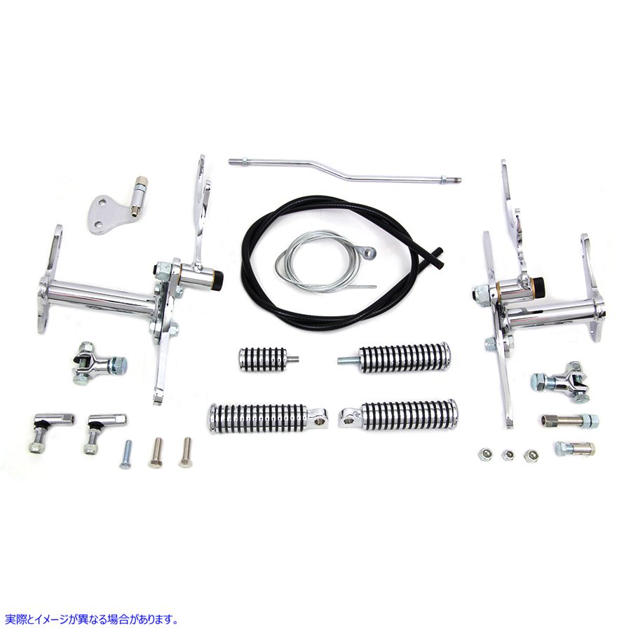 22-0406 パーシャル フォワード コントロール キット クローム 取寄せ Vツイン Partial Forward Control Kit Chrome (検索用／