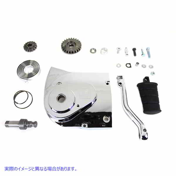 22-0459 キックスターター変換キット クローム 取寄せ Vツイン Kick Starter Conversion Kit Chrome (検索用／