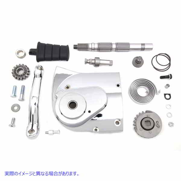 22-0563 キックスターター変換キット クローム 取寄せ Vツイン Kick Starter Conversion Kit Chrome (検索用／