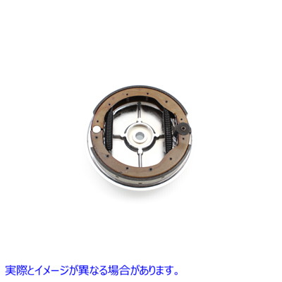 22-0728 リア ブレーキ バッキング プレート キット クローム Rear Brake Backing Plate Kit Chrome 取寄せ Vツイン (検索用／