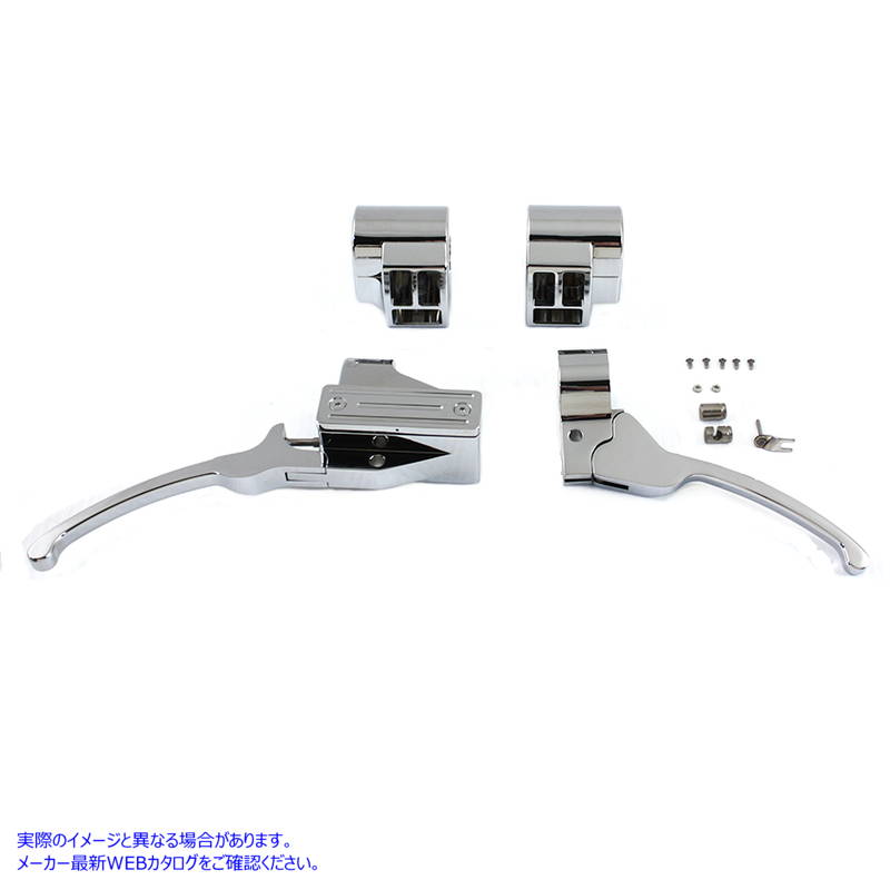 22-0759 輪郭スタイルハンドルバーコントロールキットクロム Contour Style Handlebar Control Kit Chrome 取寄せ Vツイン (検索用／ V-Twin