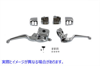 22-0816 Smooth Contour Handlebar Control Kit Chrome 取寄せ Vツイン (検索用／ V-Twin