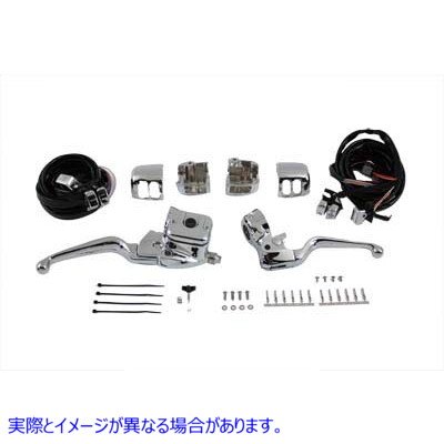 22-0817 スムーズ コンター ハンドルバー コントロール キット クローム Smooth Contour Handlebar Control Kit Chrome 取寄せ V