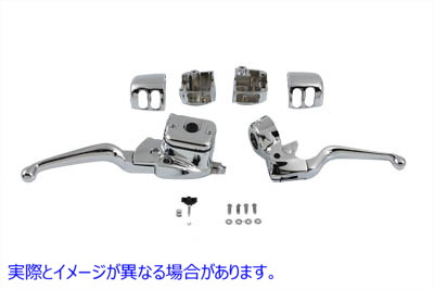 22-0821 スムーズ コンター ハンドルバー コントロール キット クローム 取寄せ Vツイン Smooth Contour Handlebar Control Kit