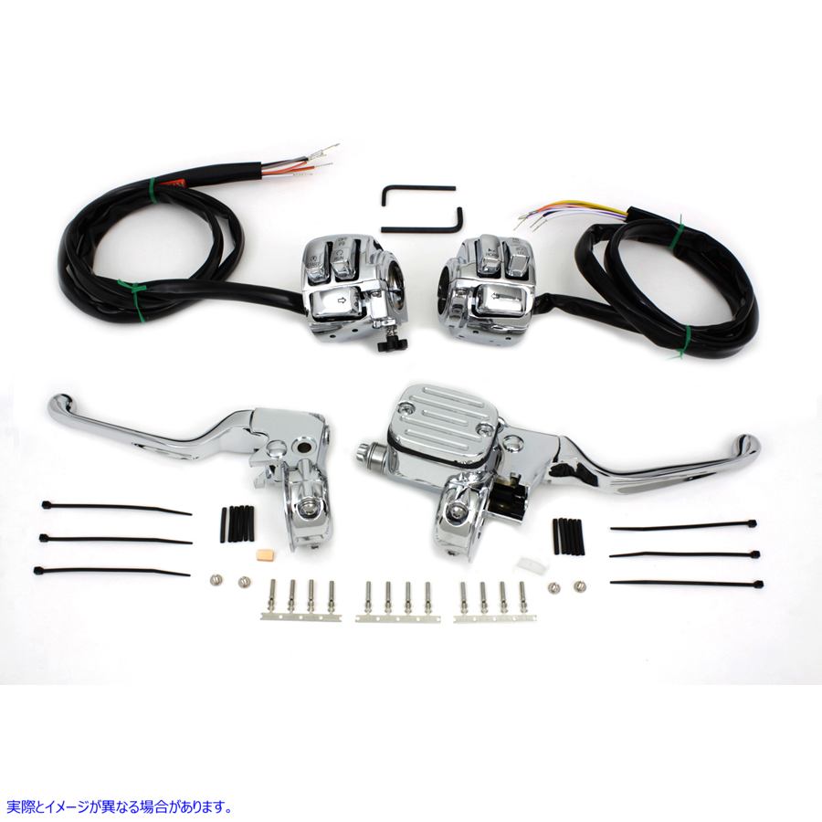 22-0823 クロームハンドルバーコントロールキット Chrome Handlebar Control Kit 取寄せ Vツイン (検索用／