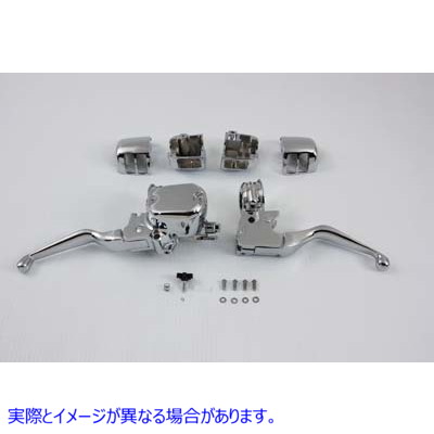 22-0825 ハンドルバー コントロール キット クローム 取寄せ Vツイン Handlebar Control Kit Chrome (検索用／