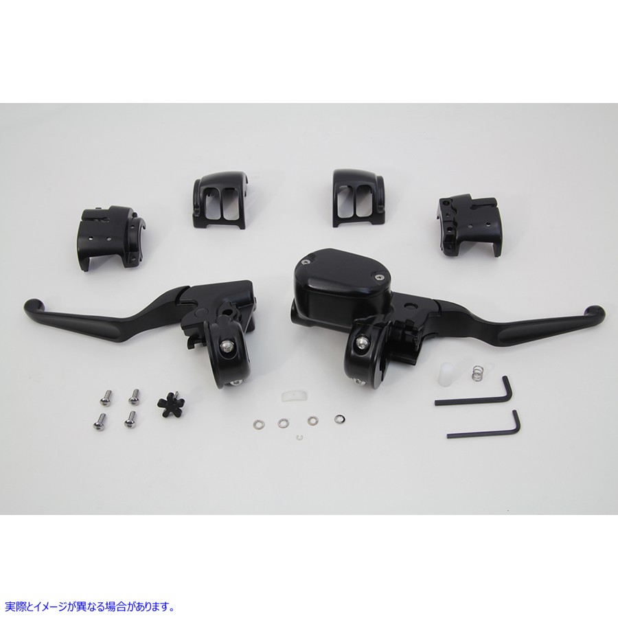 22-0840 ハンドルバーコントロールキットブラック Handlebar Control Kit Black 取寄せ Vツイン (検索用／ V-Twin