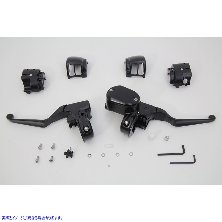 22-0842 ハンドルバー コントロール キット ブラック 取寄せ Vツイン Handlebar Control Kit Black (検索用／