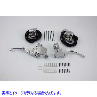 22-0857 Handlebar Control Kit with Switches Chrome 取寄せ Vツイン (検索用／ V-Twin