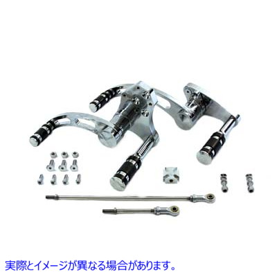 22-0860 ビレットフォワードコントロールキット クローム Billet Forward Control Kit Chrome 取寄せ Vツイン (検索用／