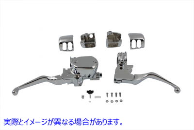 22-0884 クロームハンドルバーコントロールキット 取寄せ Vツイン Chrome Handlebar Control Kit (検索用／