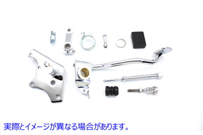 22-1057 クロームミッドブレーキコントロールキット ワグナータイプ 取寄せ Vツイン Chrome Mid Brake Control Kit Wagner Type