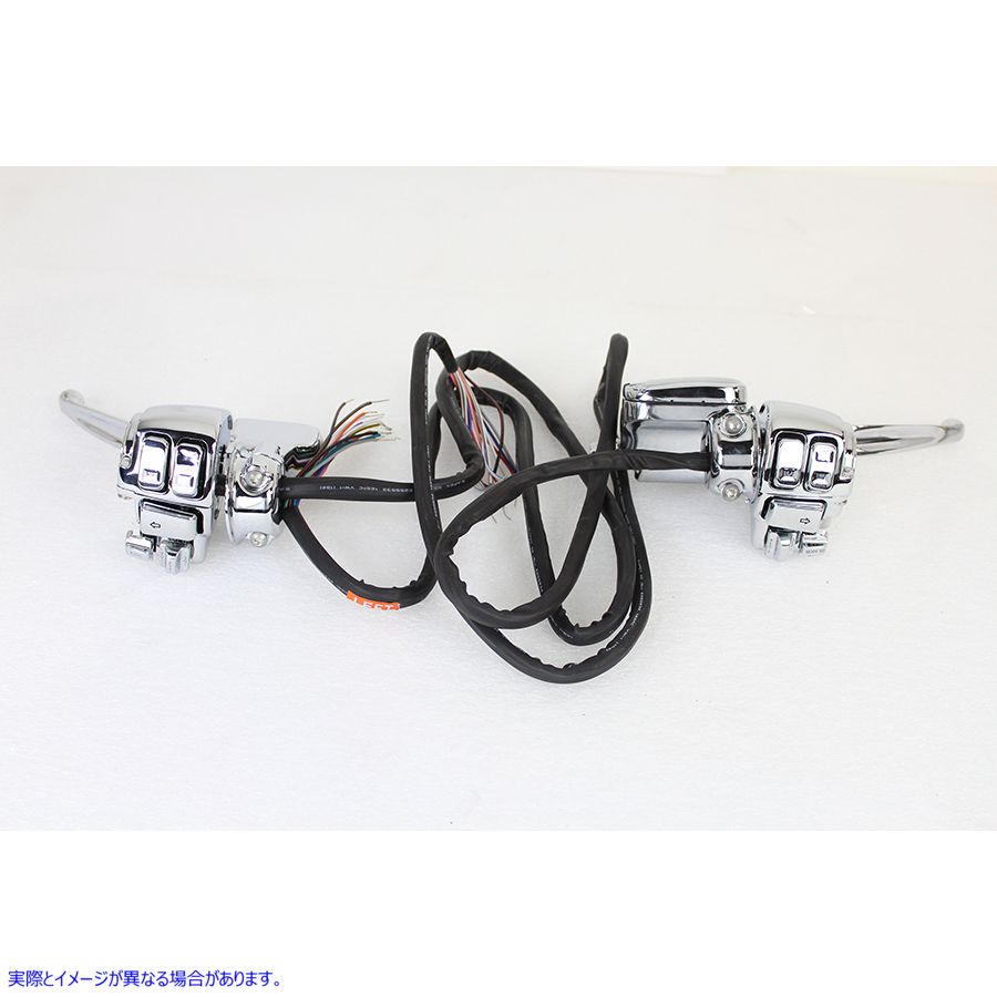 22-1169 クロームハンドルバーコントロールキット 取寄せ Vツイン Chrome Handlebar Control Kit (検索用／