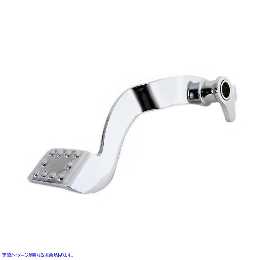 23-0029 リアブレーキペダルクローム 取寄せ Vツイン Rear Brake Pedal Chrome (検索用／