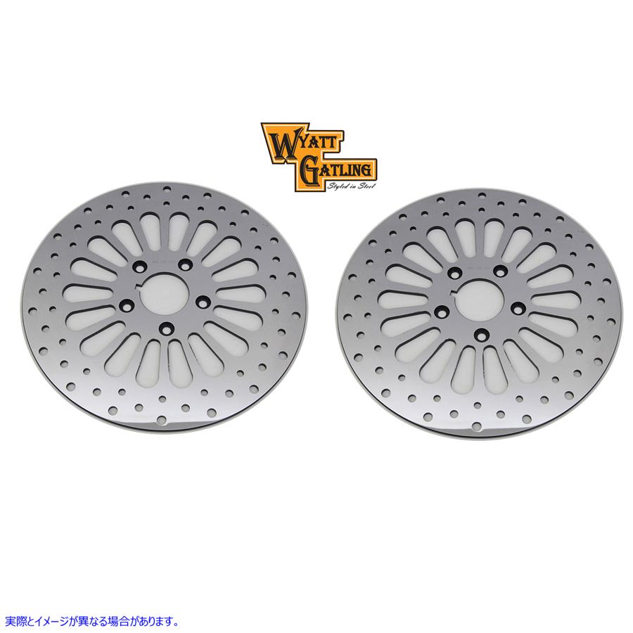23-0049 11-1/2インチフロントブレーキディスクセット18スポークスタイル 11-1/2 inch Front Brake Disc Set 18 Spoke Style 取寄せ Vツイン (検索用／ V-Twin