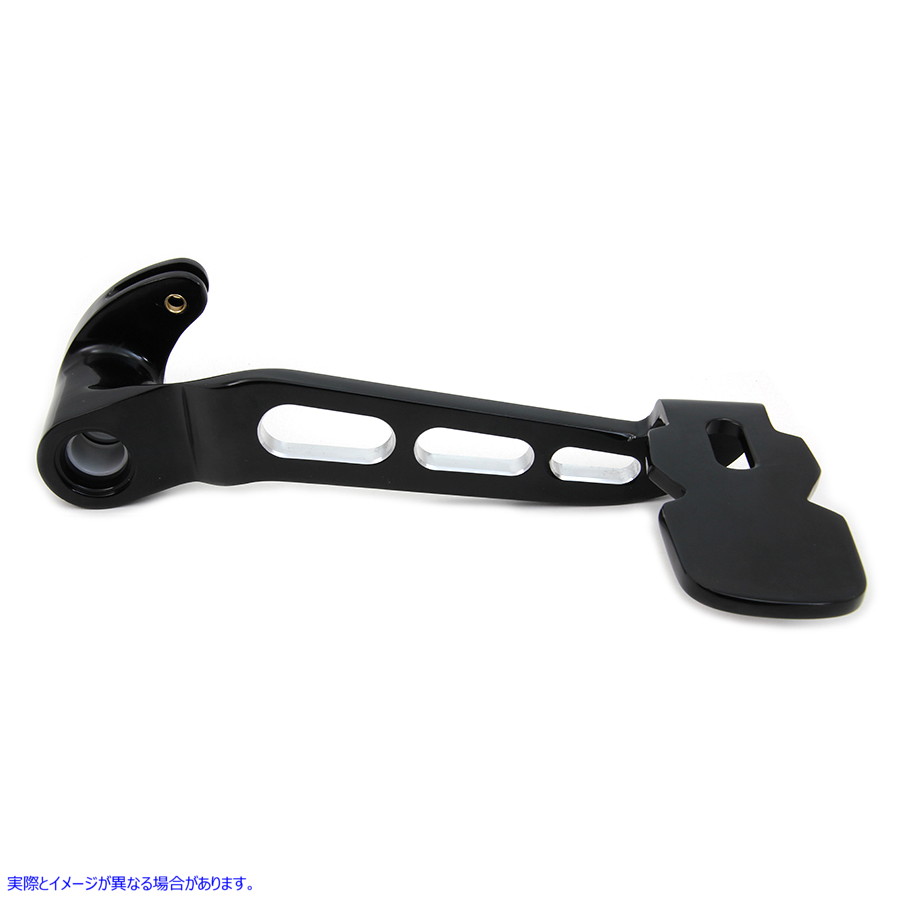 23-0064 ブラックコントラストカットブレーキペダル Black Contrast Cut Brake Pedal 取寄せ Vツイン (検索用／41600082