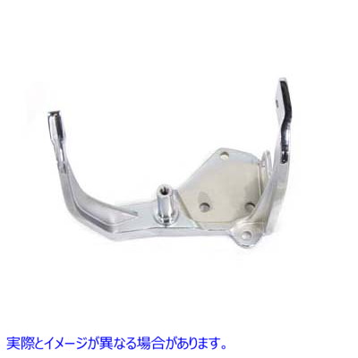 23-0095 リアブレーキペダルマウントクローム Rear Brake Pedal Mount Chrome 取寄せ Vツイン (検索用／42431-00