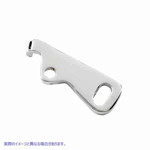 23-0120 ブレーキペダルストッププレートクローム 取寄せ Vツイン Brake Pedal Stop Plate Chrome (検索用／42411-70