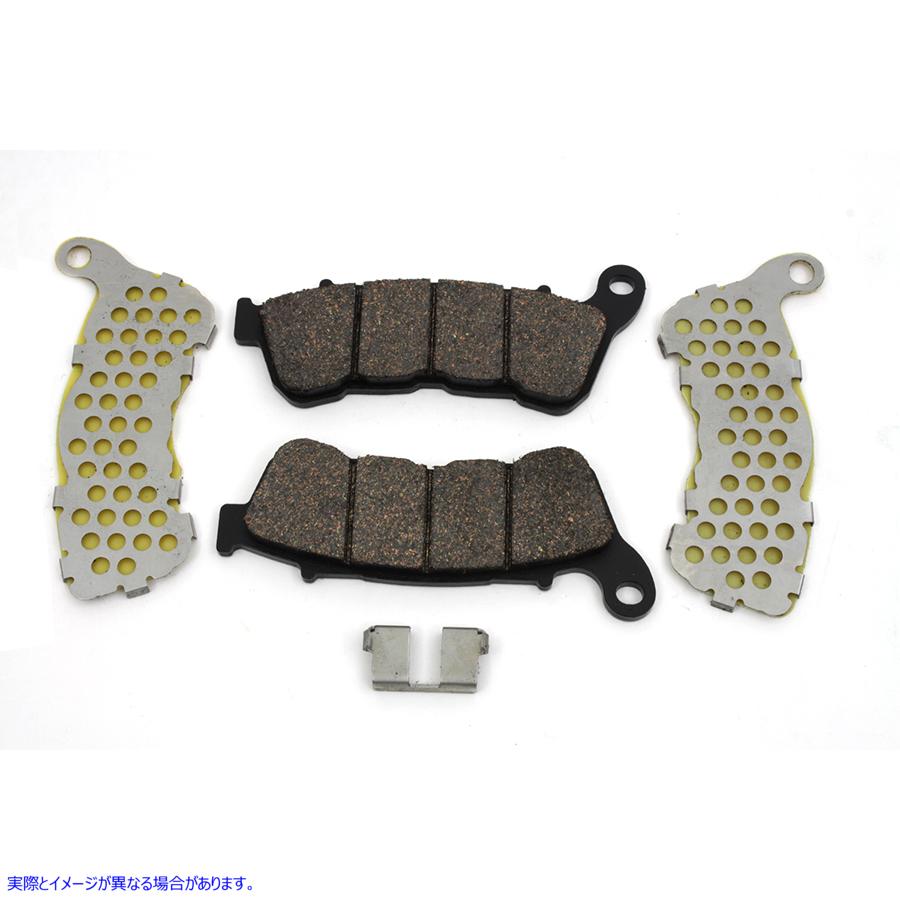 23-0189 Duro セラミック フロント ブレーキ パッド セット 取寄せ Vツイン Duro Ceramic Front Brake Pad Set (検索用／4130000