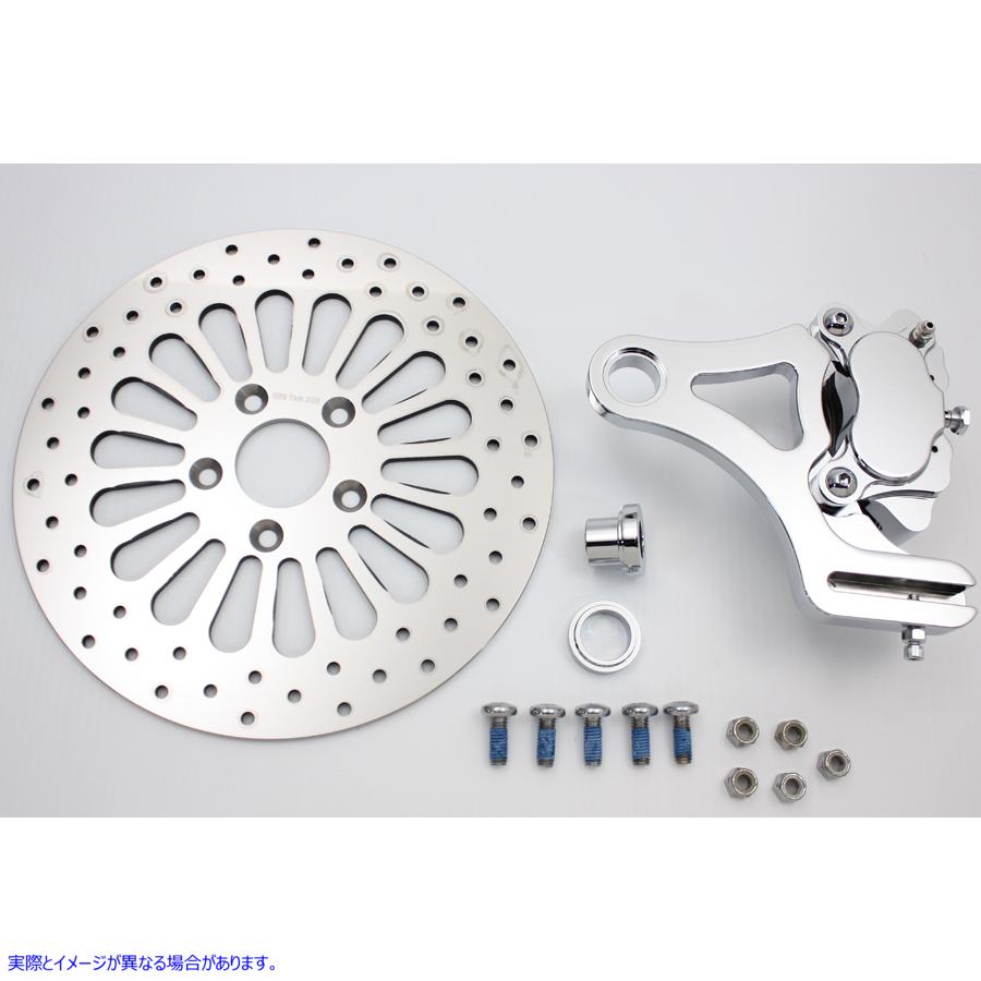 23-0261 Rear 4 Piston Caliper and 11-1/2 Disc Kit 取寄せ Vツイン (検索用／
