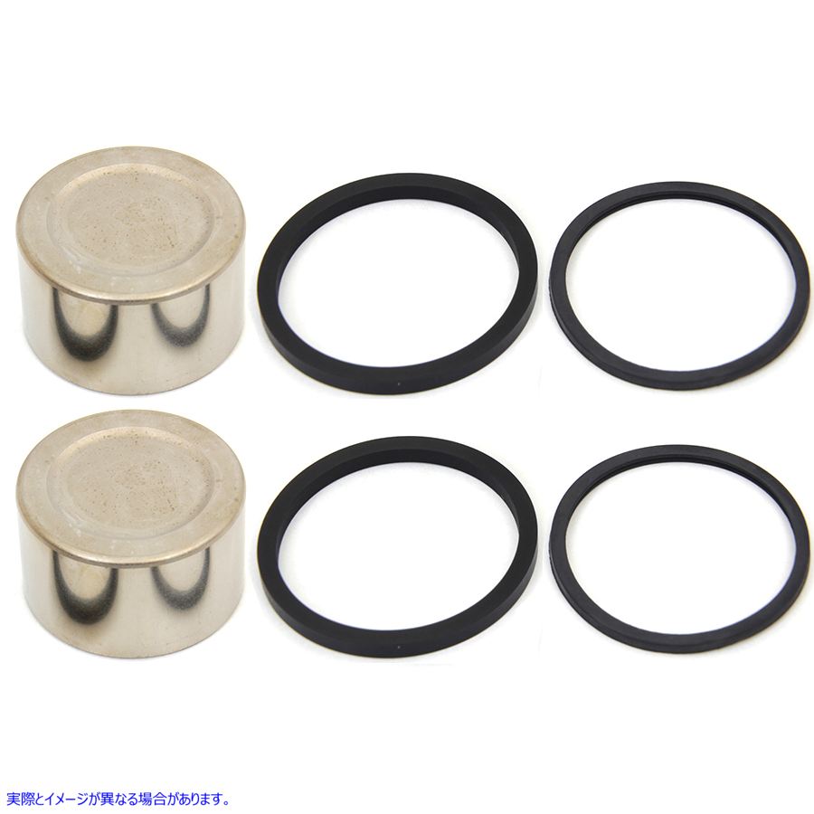 23-0290 リアキャリパーピストンとシールキット 取寄せ Vツイン Rear Caliper Piston and Seal Kit (検索用／41300054