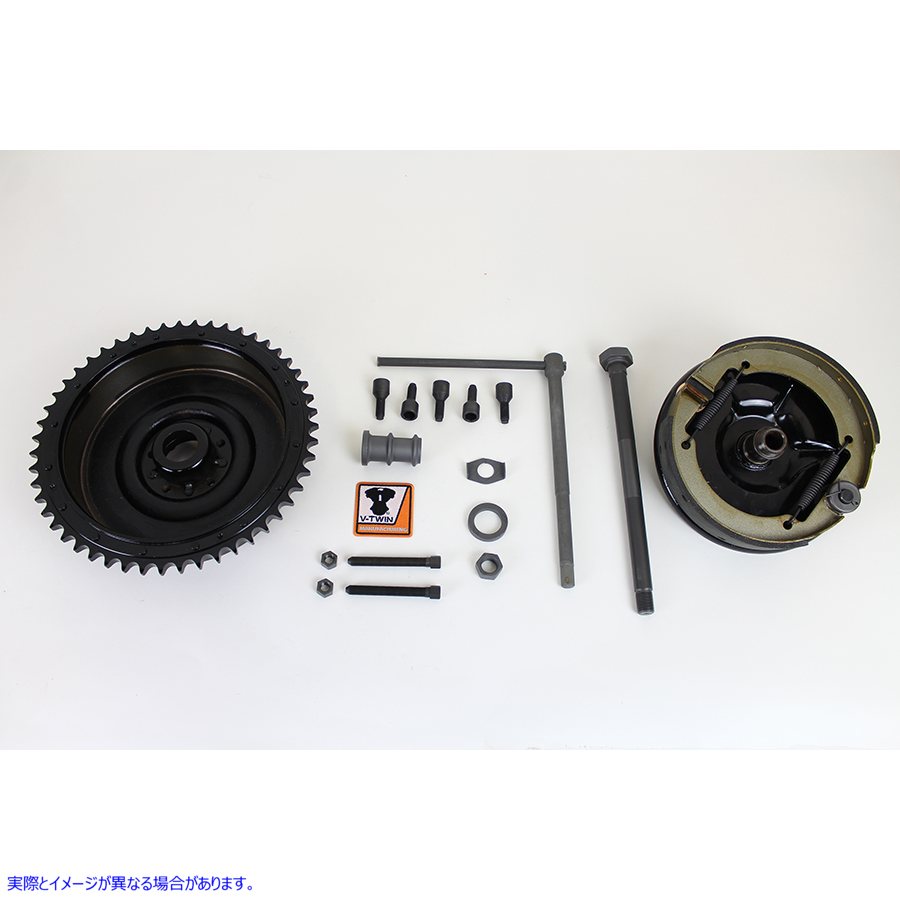 23-0295 リアメカニカルブレーキドラムキット 取寄せ Vツイン Rear Mechanical Brake Drum Kit (検索用／