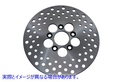 23-0315 10 インチのドリルドフロントまたはリアブレーキディスク 取寄せ Vツイン 10 inch Drilled Front or Rear Brake Disc (