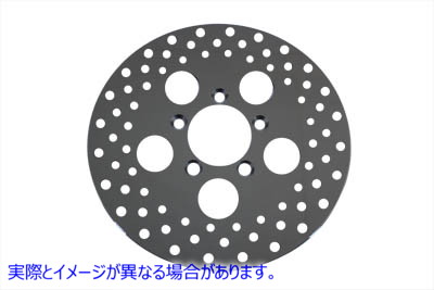 23-0342  取寄せ Vツイン 10 inch Drilled Front Brake Disc (検索用／44137-77A