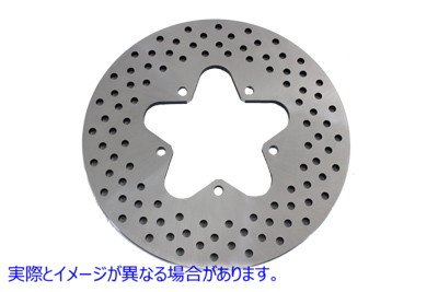 23-0354 11-1/2 インチ ドリルド リア ブレーキ ディスク 11-1/2 inch Drilled Rear Brake Disc 取寄せ Vツイン (検索用／40939-