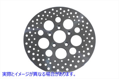 23-0361 11-1/2 インチ ドリルド リア ブレーキ ディスク 11-1/2 inch Drilled Rear Brake Disc 取寄せ Vツイン (検索用／41789-