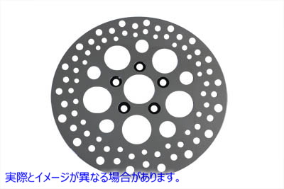 23-0362 11-1/2 インチ ドリルド リア ブレーキ ディスク 11-1/2 inch Drilled Rear Brake Disc 取寄せ Vツイン (検索用／41789-